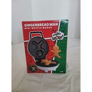 Gingerbread Man Mini Waffle Maker - Make this Christmas Special for Kids with...